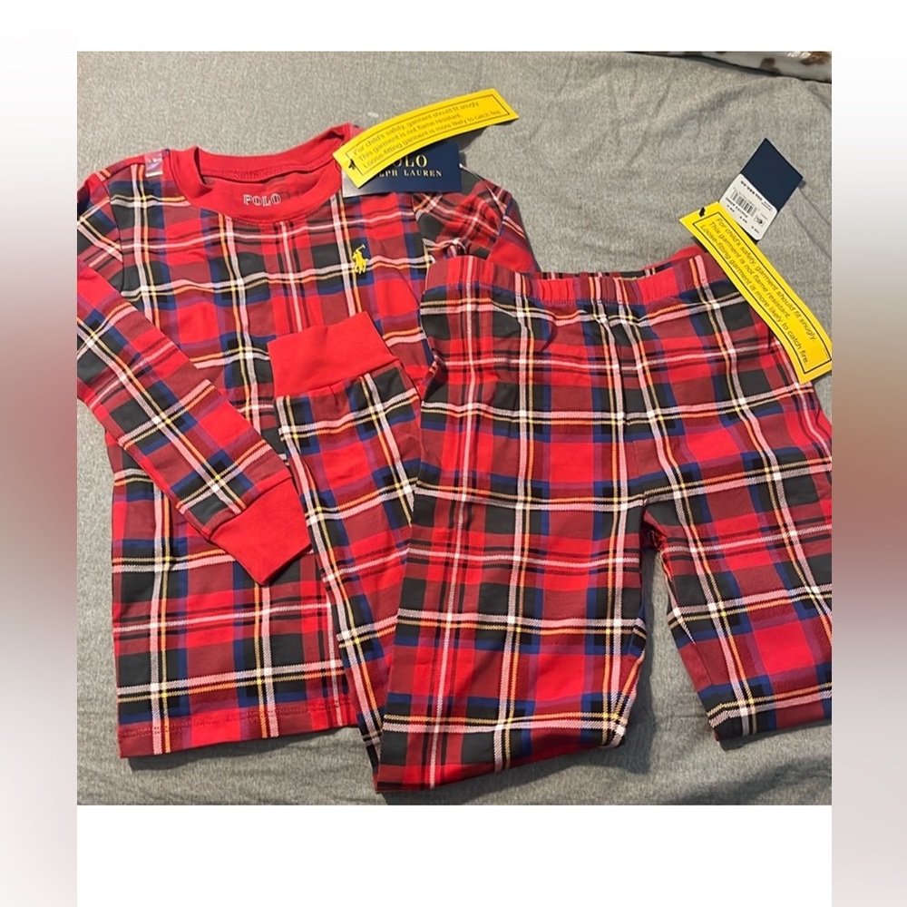 Ralph Lauren Vibrant Red and Blue Plaid Shirt